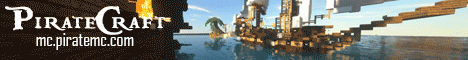 PirateCraft - Pirate themed minecraft server, build working ships and cannons