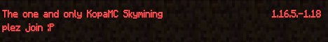 KopaMC | SkyMining [1.16.5-1.18.1]